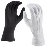 Long-wristed Cotton Gloves White Small